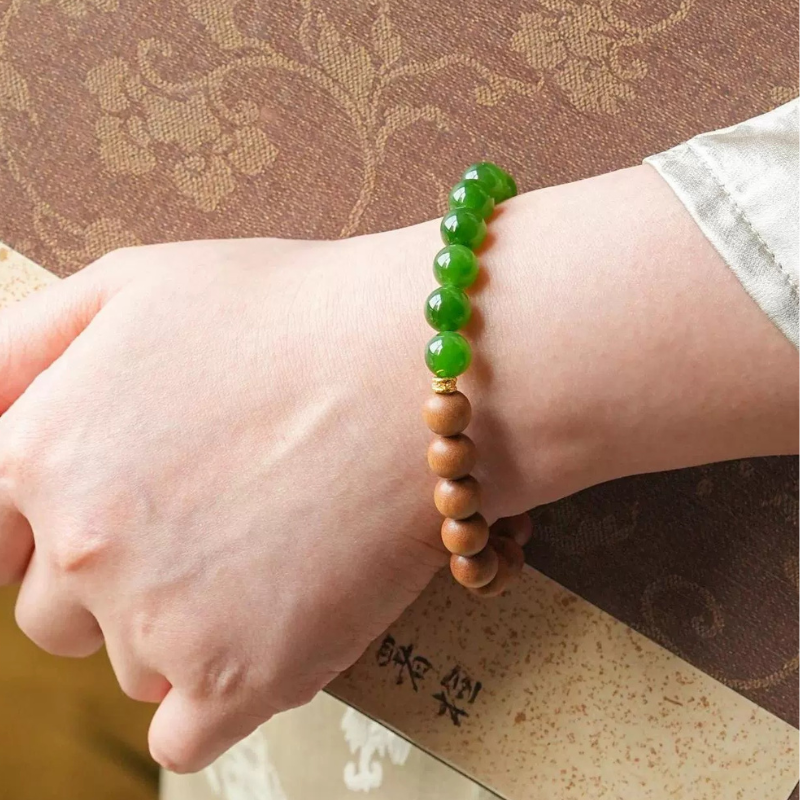 Cook Bodhi And Tian Jade Elastic Bracelet