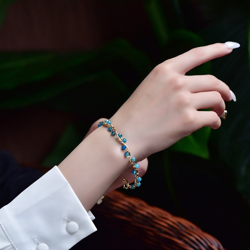 Tanzanite 14K Gold Bracelet