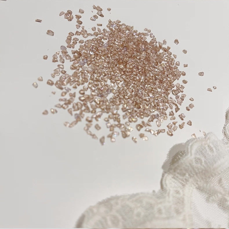 DIY Journaling Decorative Pieces - Irregular Crushed Stones (Clear Texture)-30ml