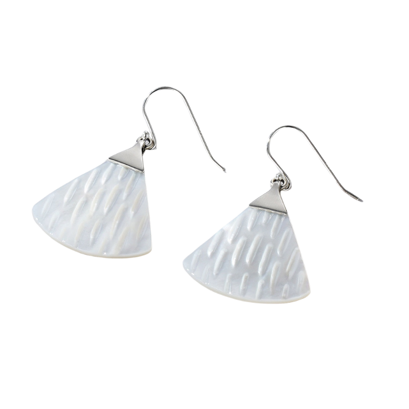 S925 Sterling Silver Mother-of-pearl Shell Earrings
