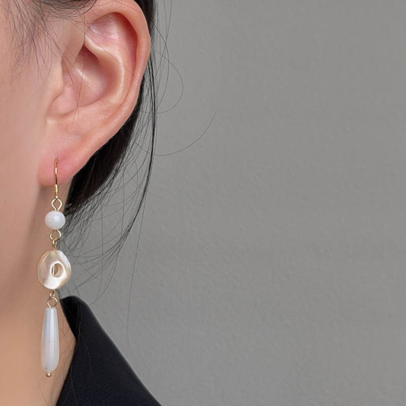 Copper Plated Gold Natural shell Necklace