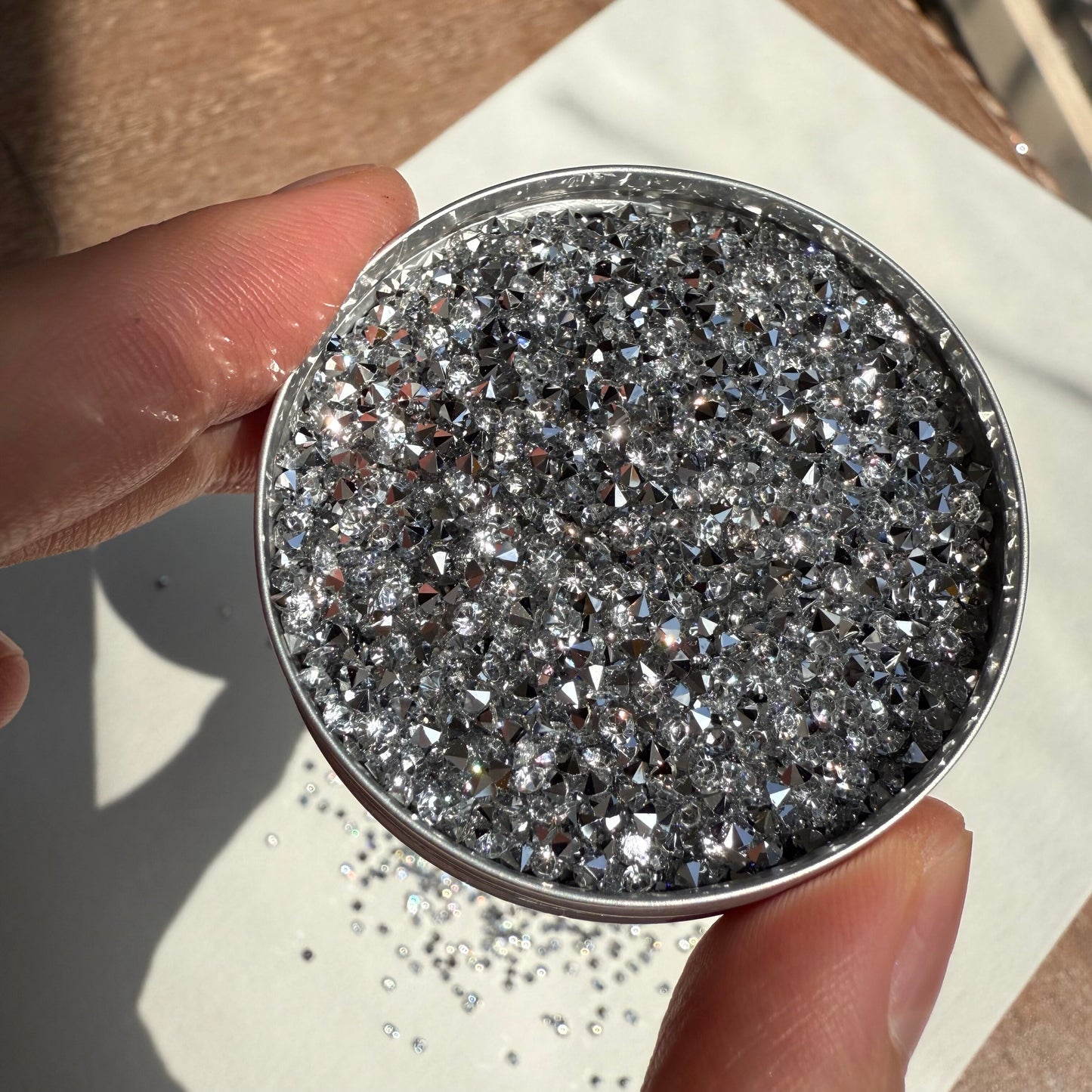 Wedding Cups Material-Silver glitter DIY materials-30ml