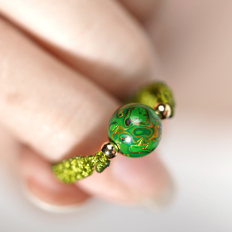 Rosewood Lacquer Bead Ring