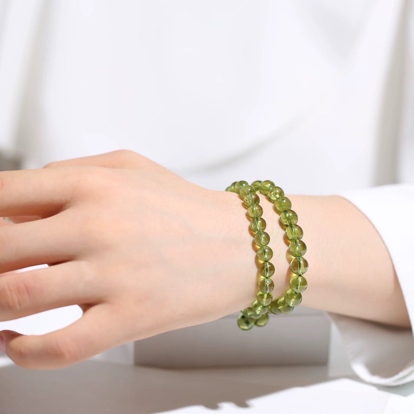 Strengthen Collaboration Ability-Peridot Adjustable Bracelet