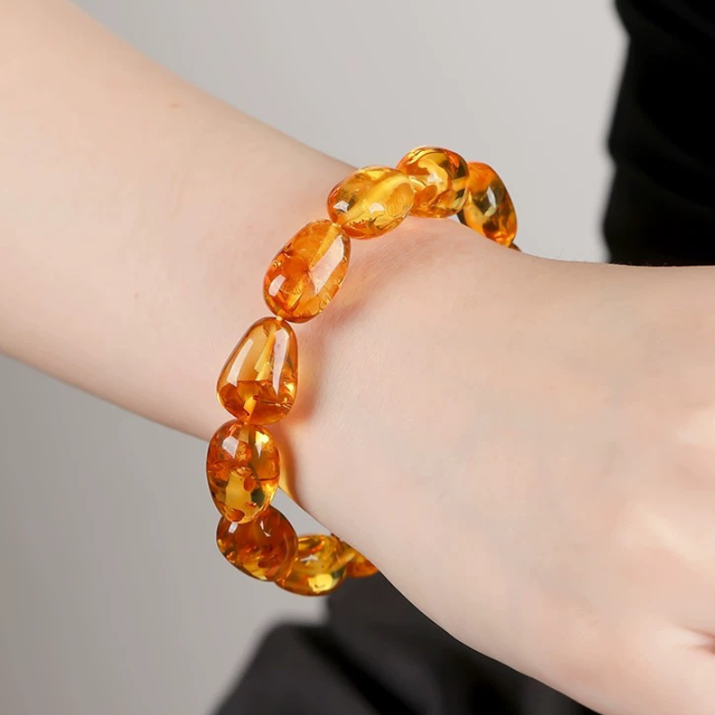 Strengthen Emotional Control-Amber Adjustable Bracelet