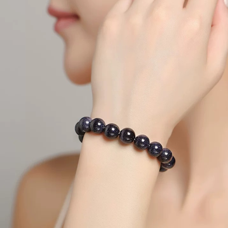 Strengthen High Emotional Intelligence- Blue Sandstone Adjustable Bracelet