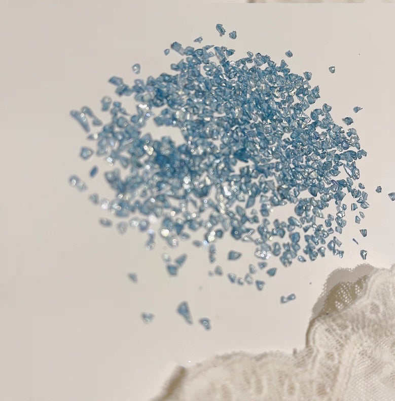 DIY Journaling Decorative Pieces - Irregular Crushed Stones (Clear Texture)-30ml