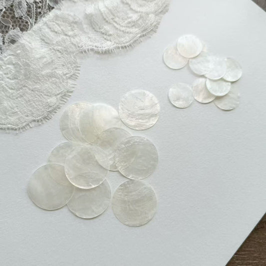 Natural shell flakes, DIY toasting cup materials-12Big＋15Small