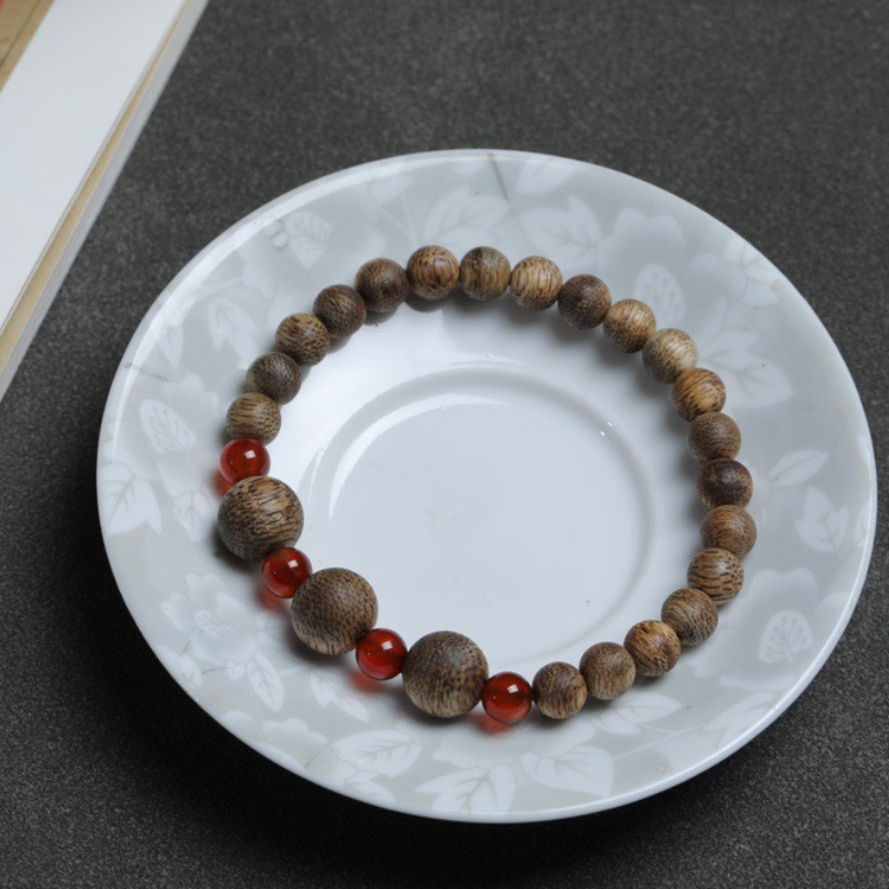 Natural Agarwood Agate Bracelet