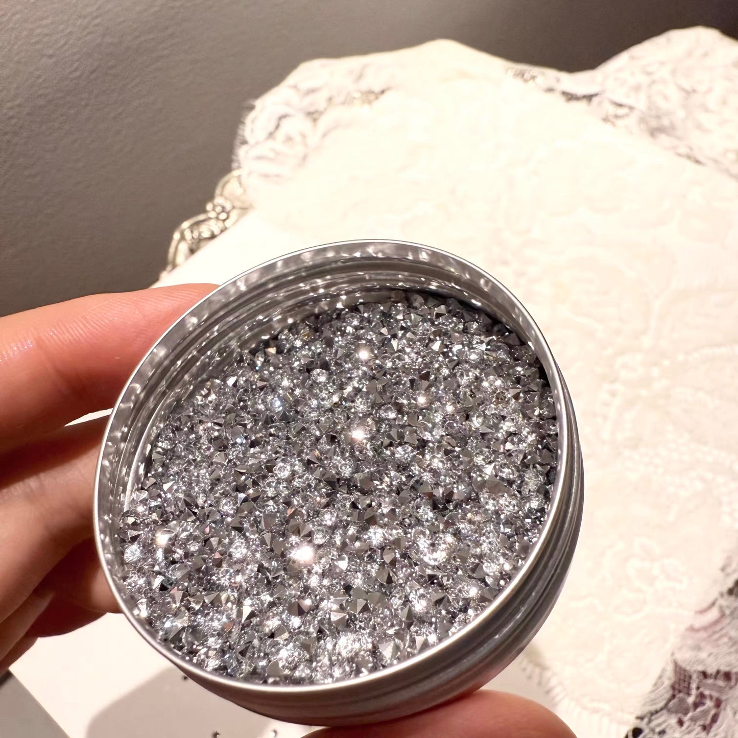 Wedding Cups Material-Silver glitter DIY materials-30ml