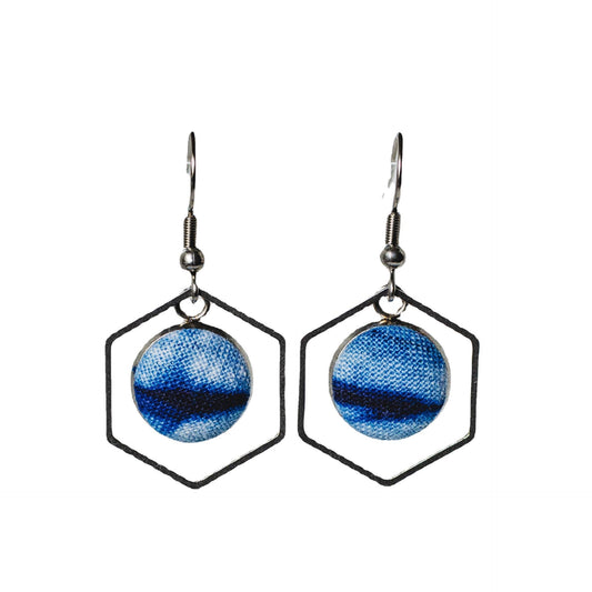 Stainless Steel Tie Dye Earrings