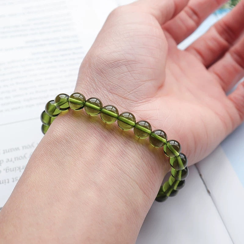 Reinforcement Learning Power-Moldavite Adjustable Bracelet