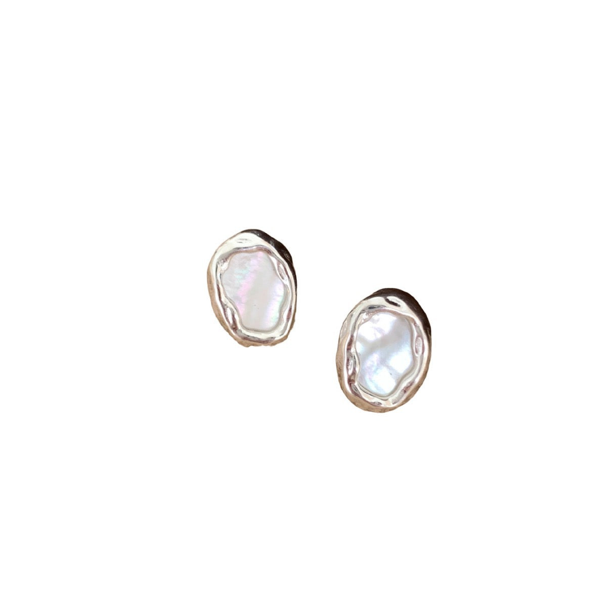 S925 Sterling Silver Mother-of-pearl Shell Earrings