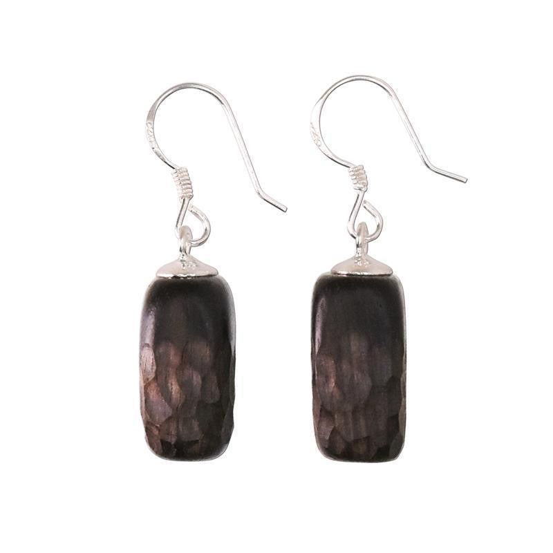 S925 Sterling Silver Ebony Earrings