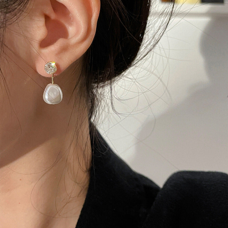 S925 Sterling Silver Imitation Pearl Earring