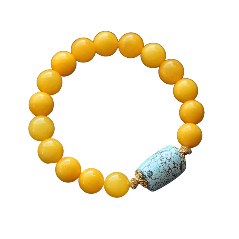 High Quality Beeswax Turquoise  Bracelet