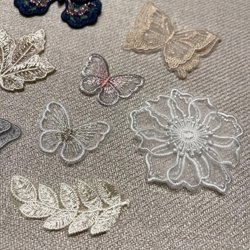 DIY Embroidery Butterfly-One set of 10 pieces (as shown in the picture)
