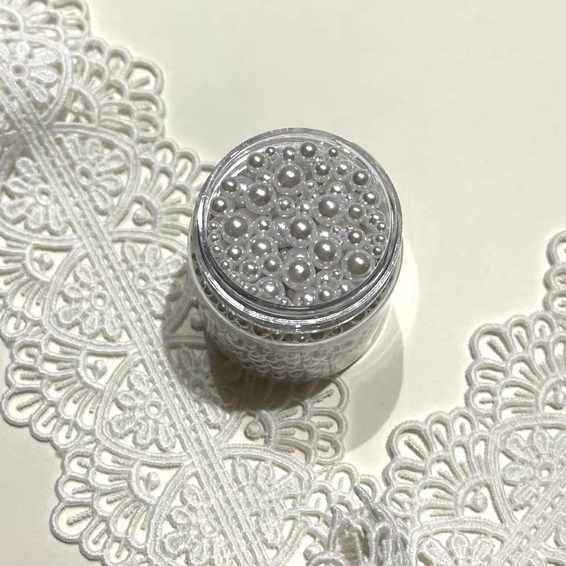 High-gloss artificial pearls 2.3mm-6mm DIY materials-30ml