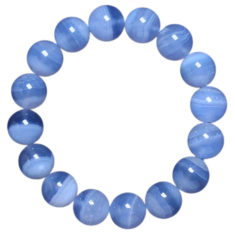 Strengthen patience-Blue Lace Agate Bracelet