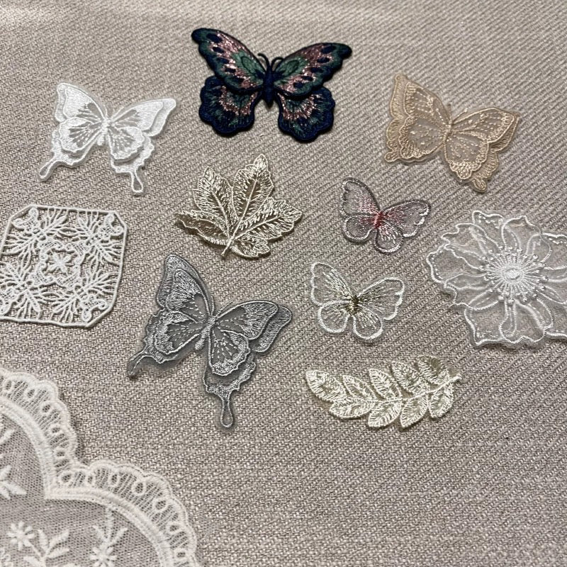 DIY Embroidery Butterfly-One set of 10 pieces (as shown in the picture)