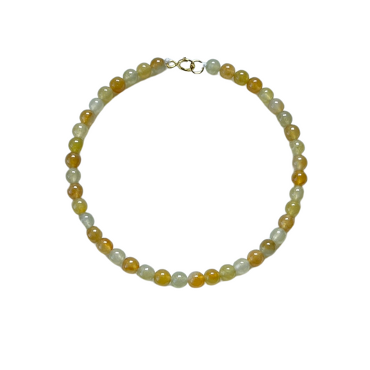 Yellow Emerald Beaded Bracelet