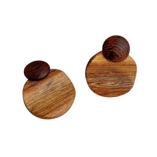 Vintage Wooden Earrings