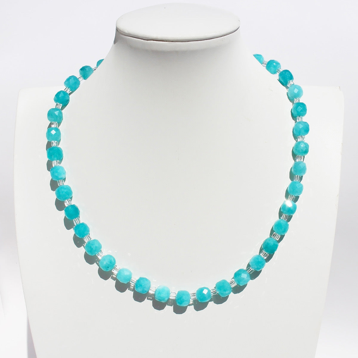 Blue Opal Chalcedony Necklace