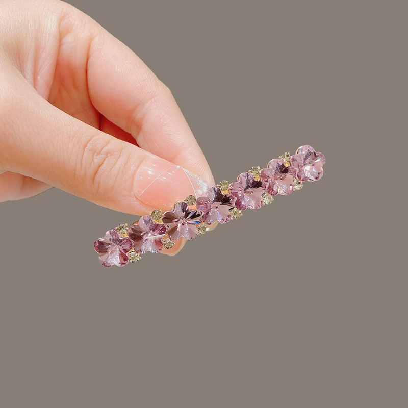 Crystal Flower Barrette