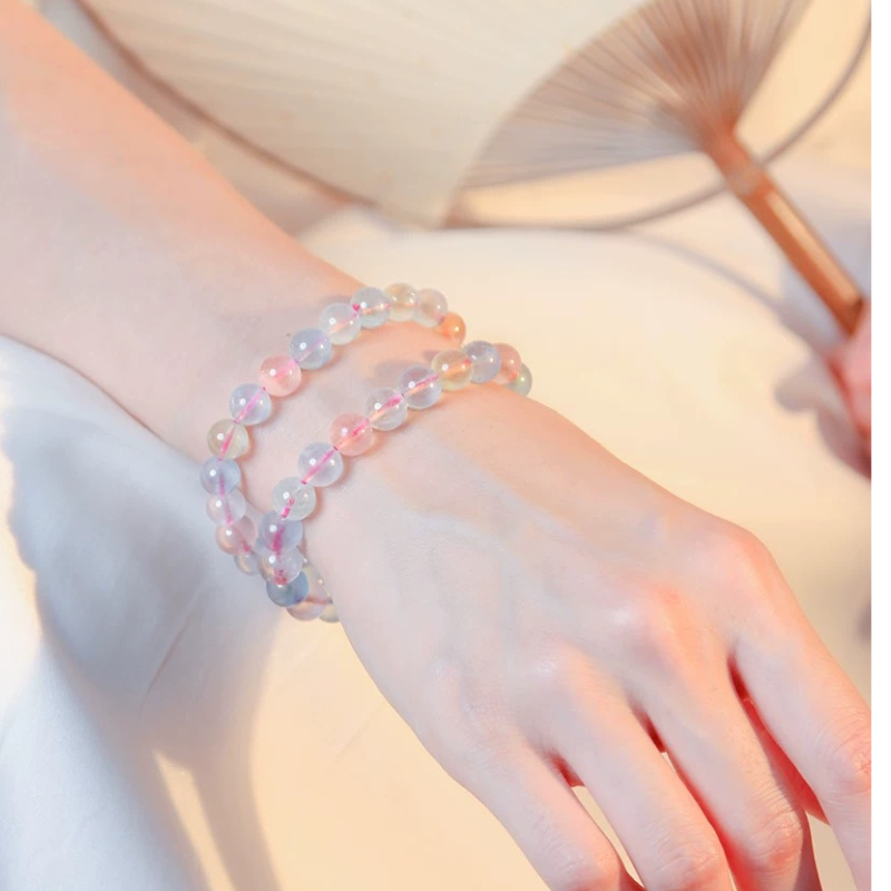 Interpersonal reinforcement-Morganite Adjustable  Bracelet