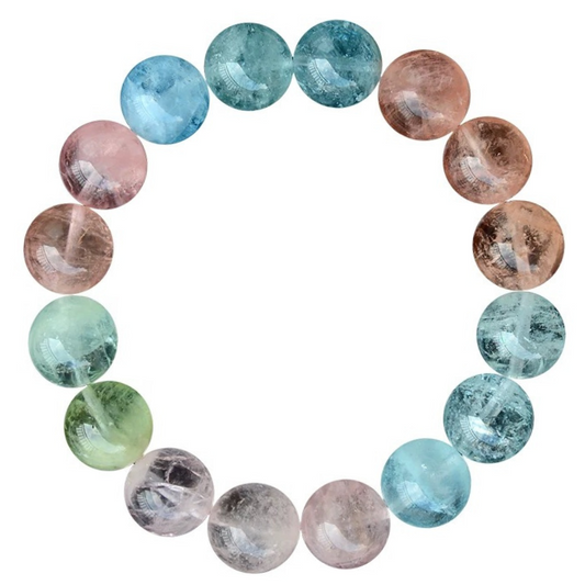 Interpersonal reinforcement-Morganite Adjustable  Bracelet