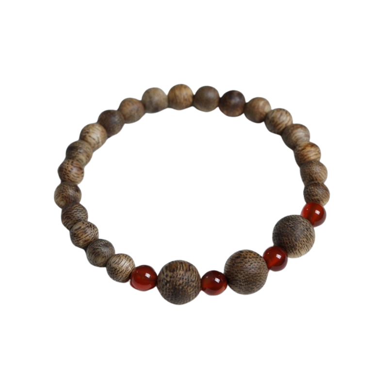 Natural Agarwood Agate Bracelet