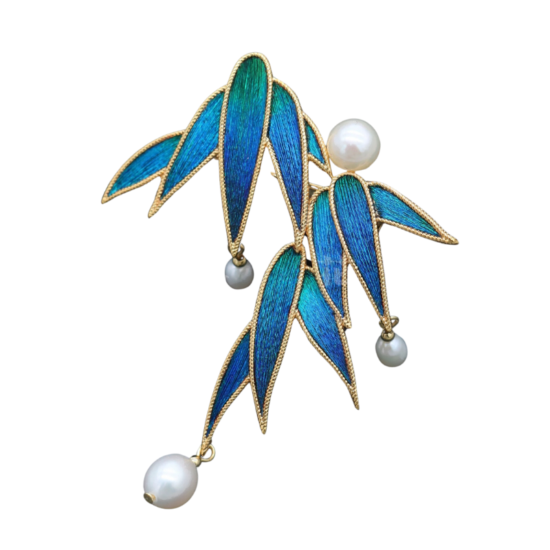 Peacock Feather Brooch