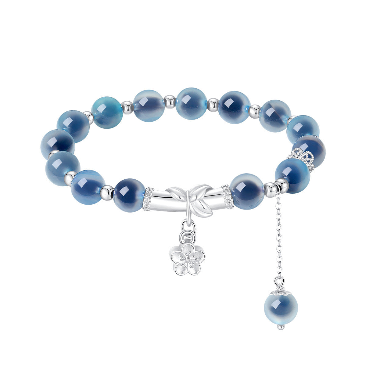 S925 Sterling Silver Agate Bracelet