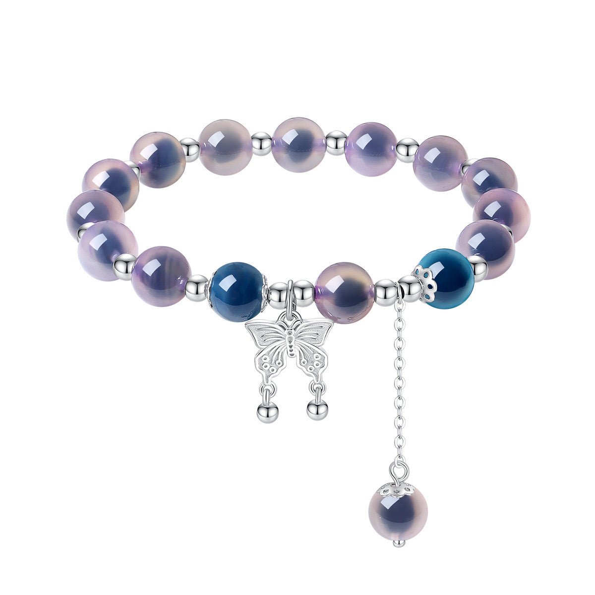 S925 Sterling Silver Agate Bracelet