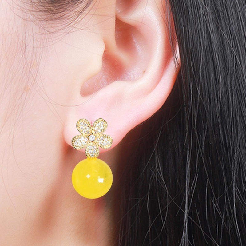 S925 Sterling Silver Beewax Earrings