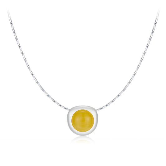 S925 Sterling Silver Beewax Necklace