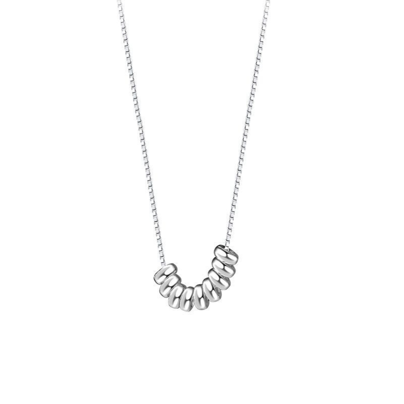 S925 Sterling Silver Geometric Necklace