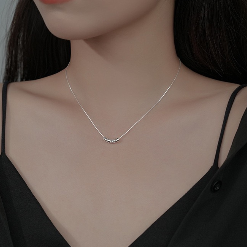 S925 Sterling Silver Geometric Necklace