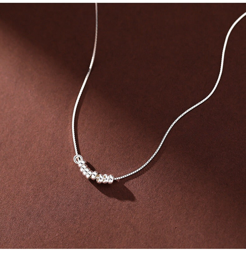 S925 Sterling Silver Geometric Necklace