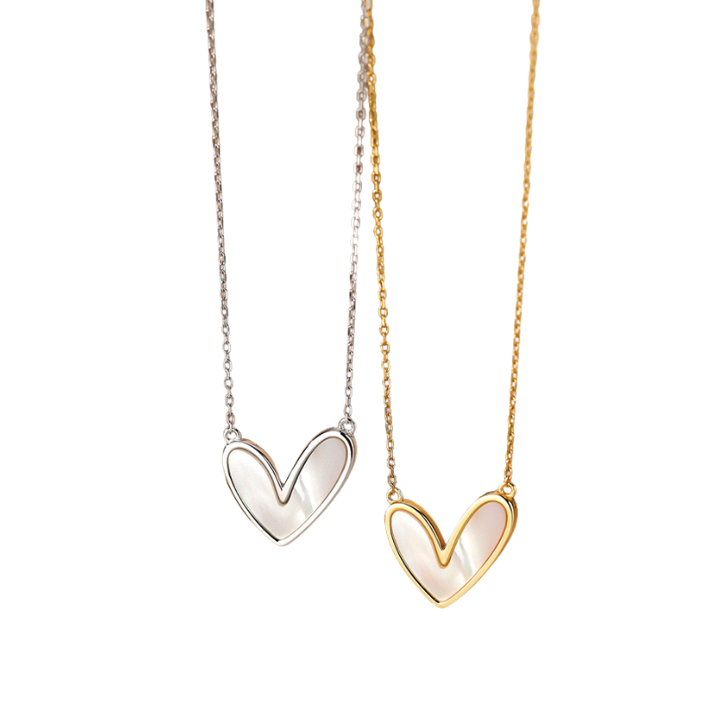 S925 Sterling Silver Heart Necklace