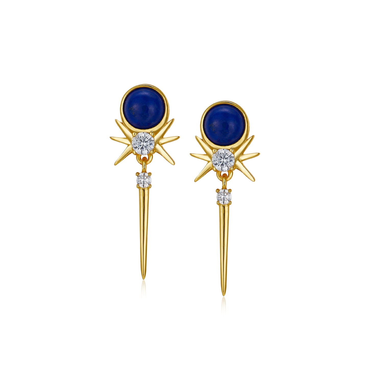 S925 Sterling Silver Lapis Lazuli Earrings