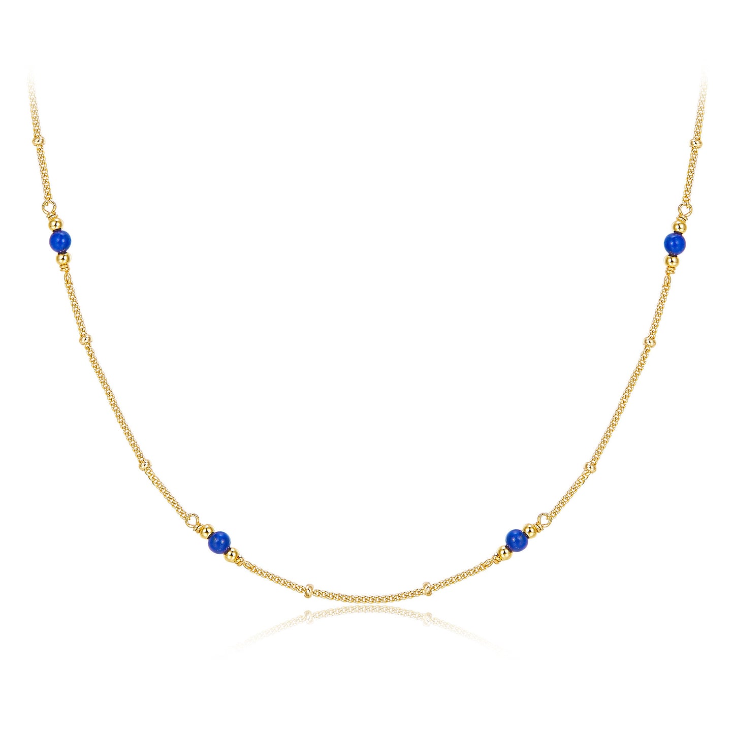 S925 Sterling Silver Lapis Lazuli Necklace