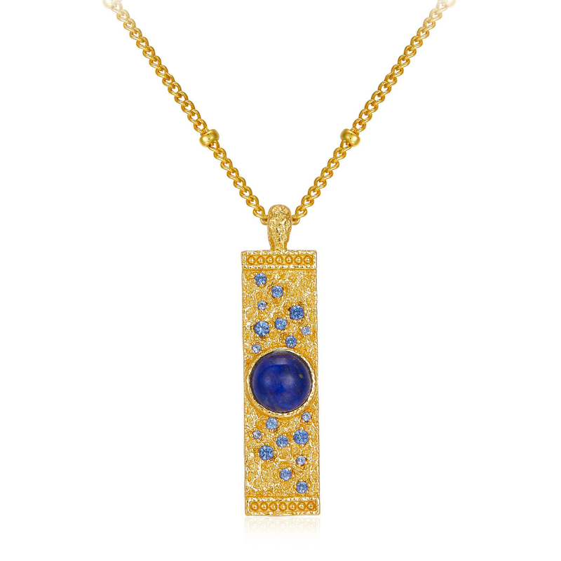 S925 Sterling Silver Lapis Lazuli Necklace