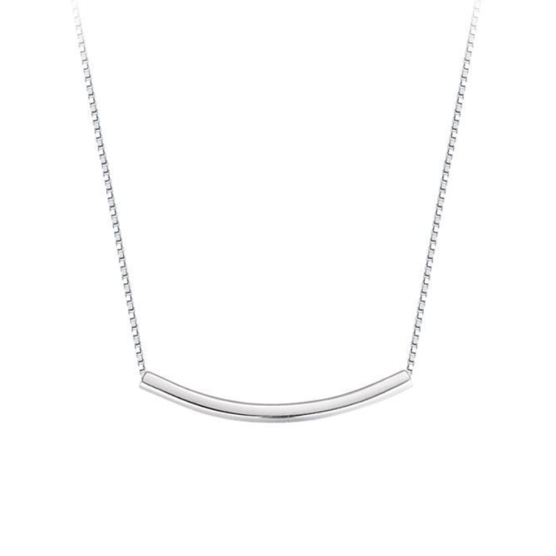 S925 Sterling Silver Smile Necklace