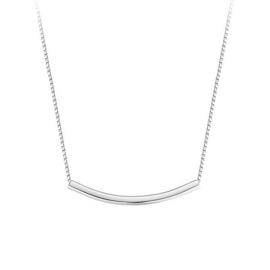 S925 Sterling Silver Smile Necklace