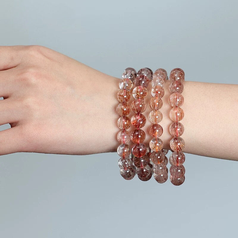 Strengthen Initiative-Red Rutilated Quartz Adjustable Bracelet