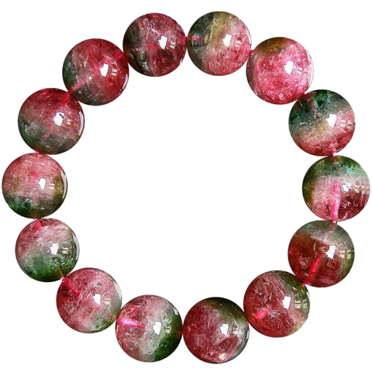 Strengthen The Imagination-Watermelon Tourmaline Adjustable Bracelet