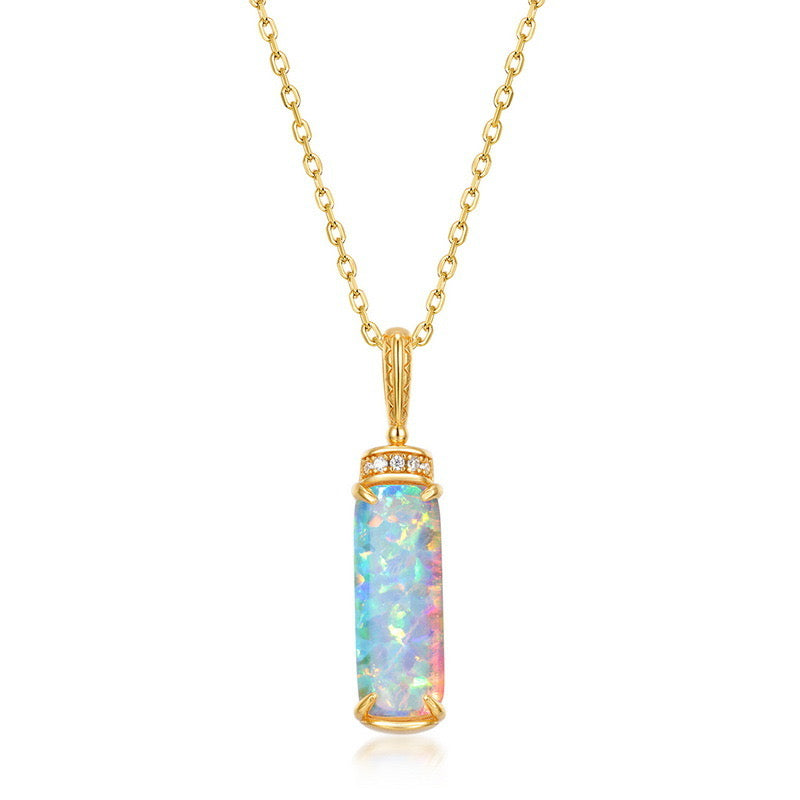Opal Necklace 925 Sterling Silver